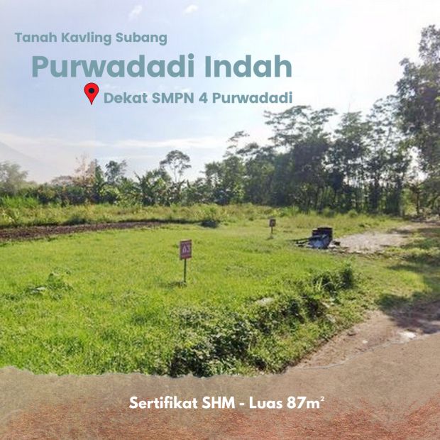 Kapling Tanah Subang Legalitas SHM 200 Meter Tugu Desa Koranji