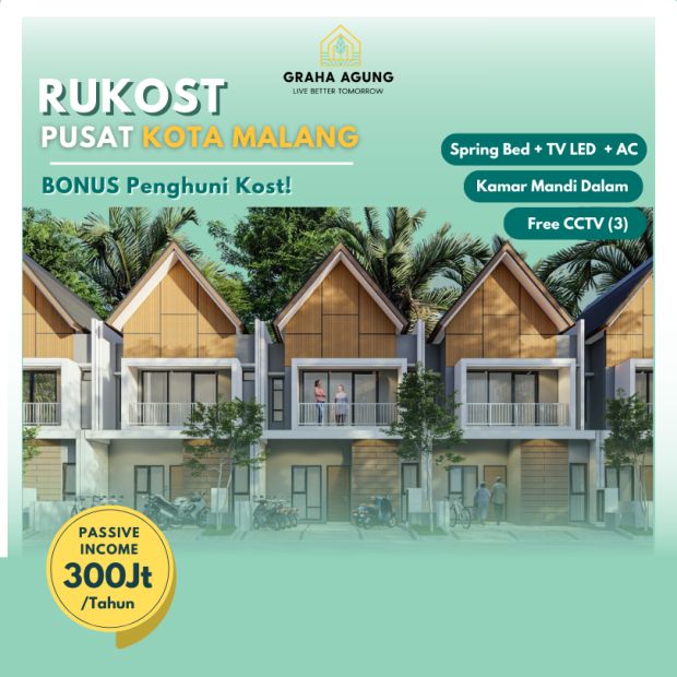 Jual Rumah Kost Di Malang Kota Dikelilingi Kampus Ternama