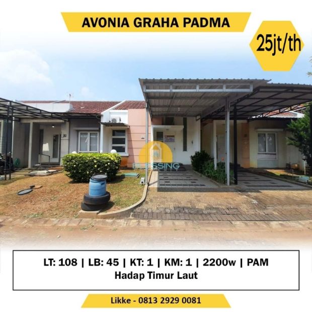 Disewakan Rumah Avonia Graha Padma