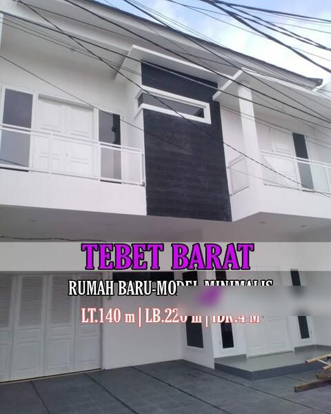 Rumah Baru Model Minimalis Siap Huni Harga Murah Di Tebet Barat Tebet