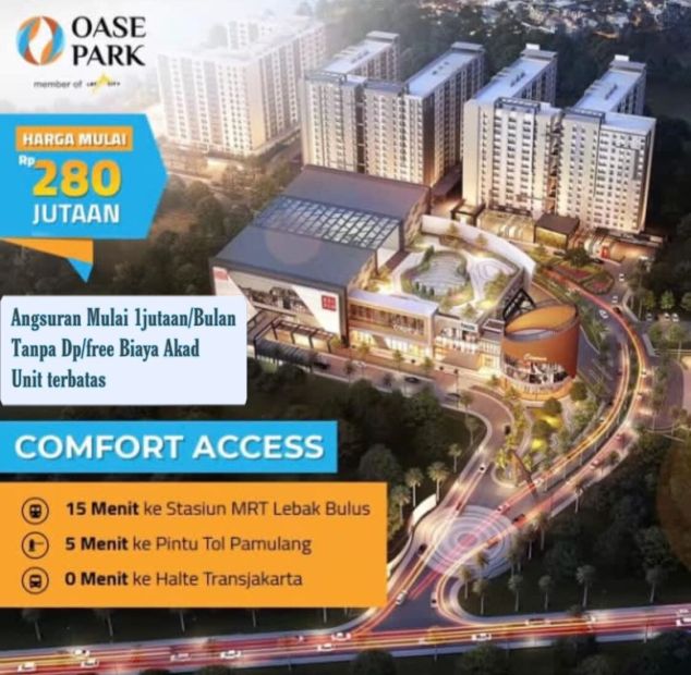 Apartemen Oase Park Cicilan 1jtan 2