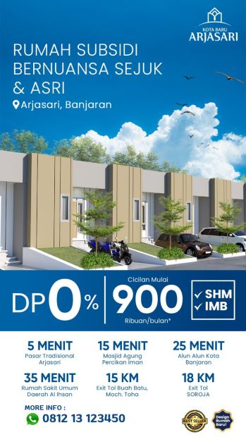 Rumah Subsidi Minimalis Modern Konsep Go Green Di Arjasari Bandung