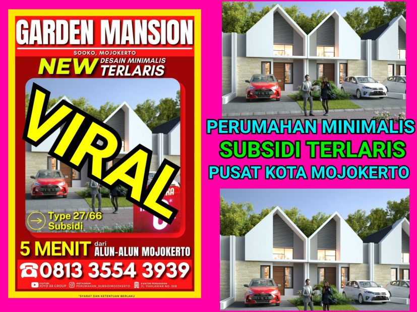 Perumahan Mojokerto Subsidi Terlaris Garden Mansion Pusat Kota