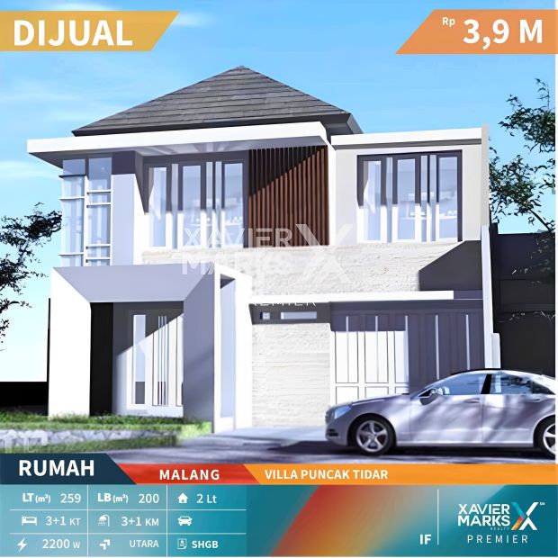 Rumah Hunian Baru Di Villa Puncak Tidar Kota Malang