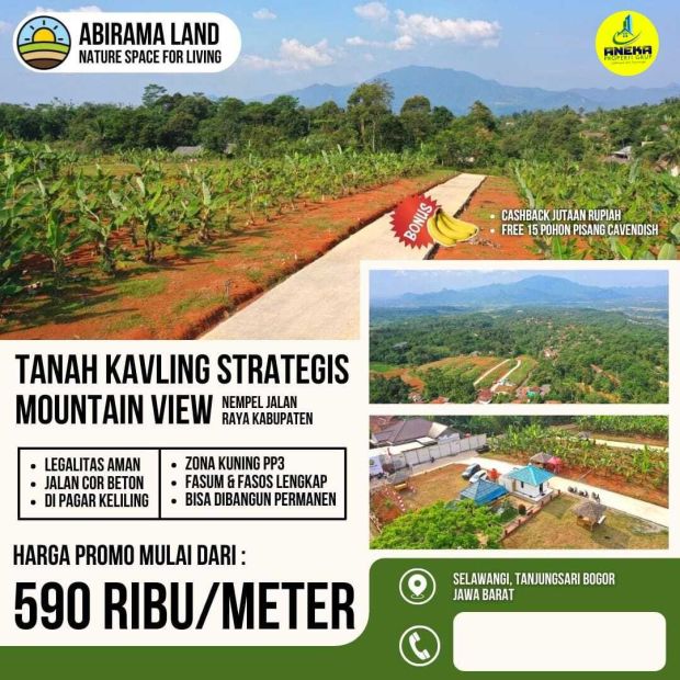 Lokasi Strategis Siap Bangun Nempel Jalan Raya Kabupaten Produktif