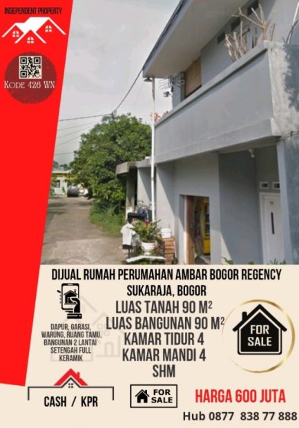 Dijual Rumah Perumahan Ambar Bogor Regency Sukaraja Bogor