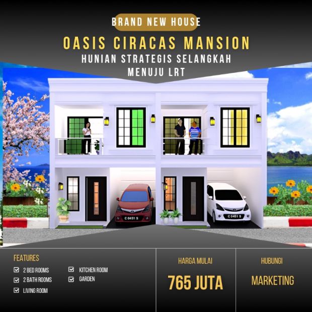 Rumah Cluster Oasis Ciracas Mansion