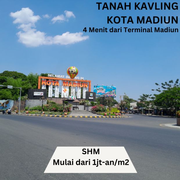 Jual Tanah Kavling Madiun Shm Pekarangan Jt An M