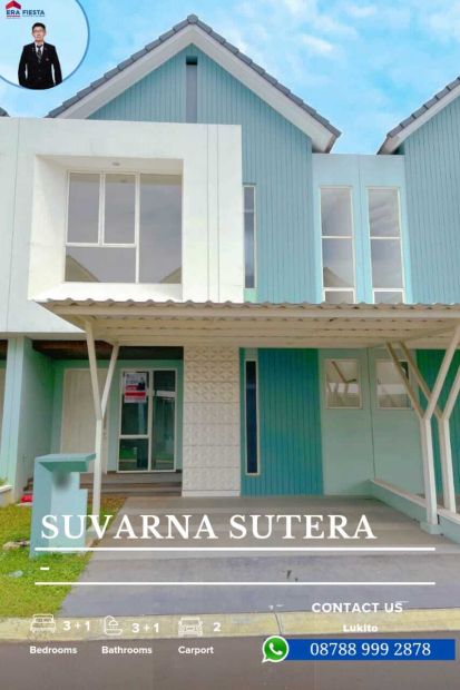 Sewa Rumah Lantai Carport Luas Di Catriona Suvarna Sutera