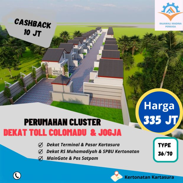 Perumahan Cluster Kartasura Dekat Terminal Dan Jln Solo Semarang