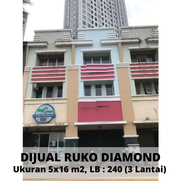 Dijual Cepat Ruko Diamond Hadap Jalan Raya