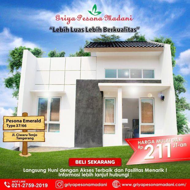 Beli Rumah Sekarang Sebelum Terlambat Griya Pesona Madani Pilihannya