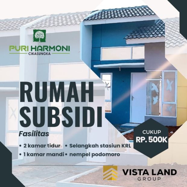 RUMAH SUBSIDI SELANGKAH DARI STASIUN CIKOYA