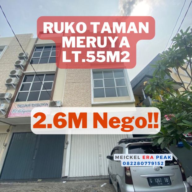 Dijual Ruko Komplek Taman Meruya Lt M Lantai