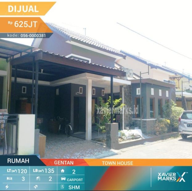 JUAL CEPAT Rumah Di Gentan Town House