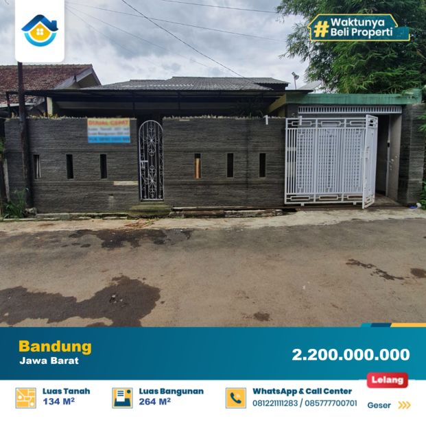 Dijual Tanah Dan Bangunan Di Sukasari Kota Bandung