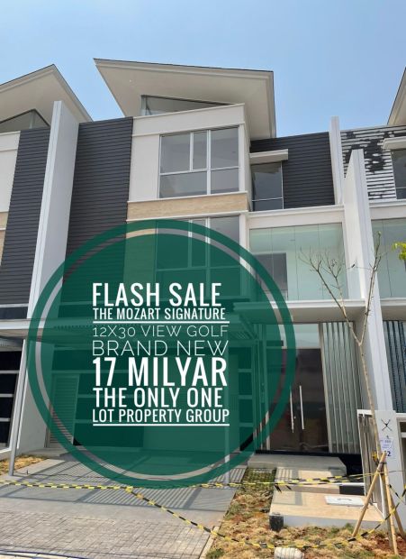 FLASH SALE RUMAH THE MOZART SIGNATURE 12x30 VIEW GOLF BRAND NEW GOLF