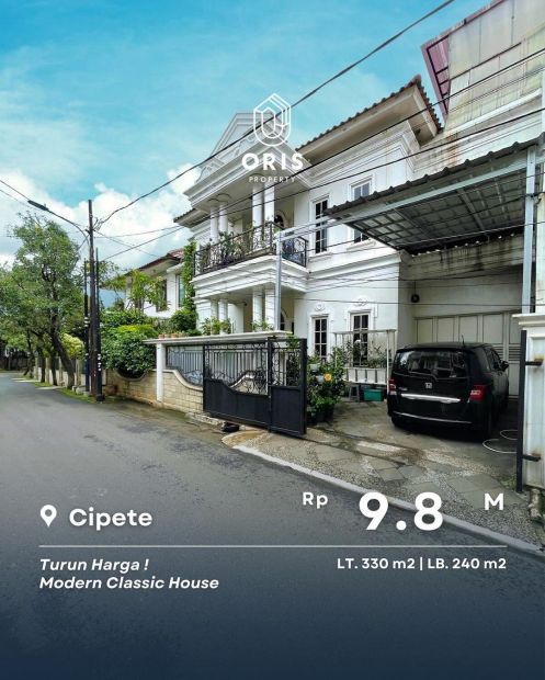 Dijual Rumah Modern Classic Strategis Di Cipete Jakarta Selatan