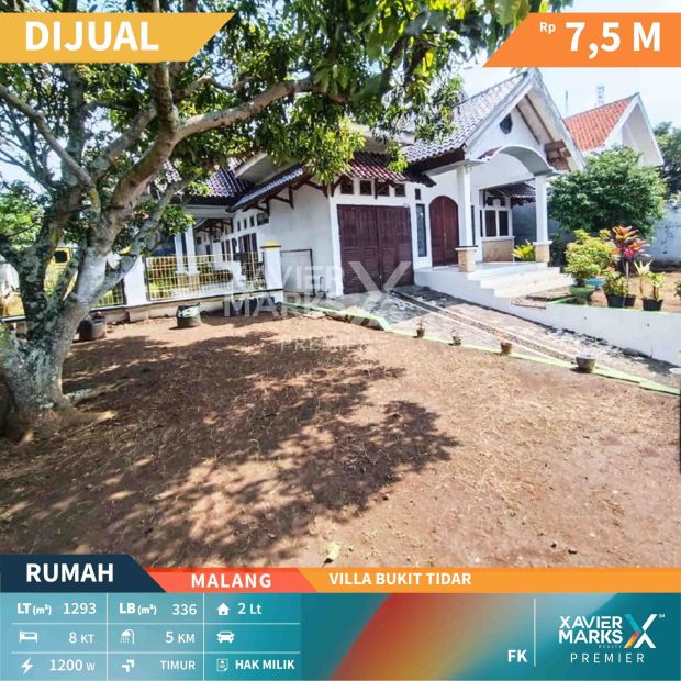 Dijual Rumah Luas Di Villa Bukit Tidar Malang Siap Huni Nyaman Tenang