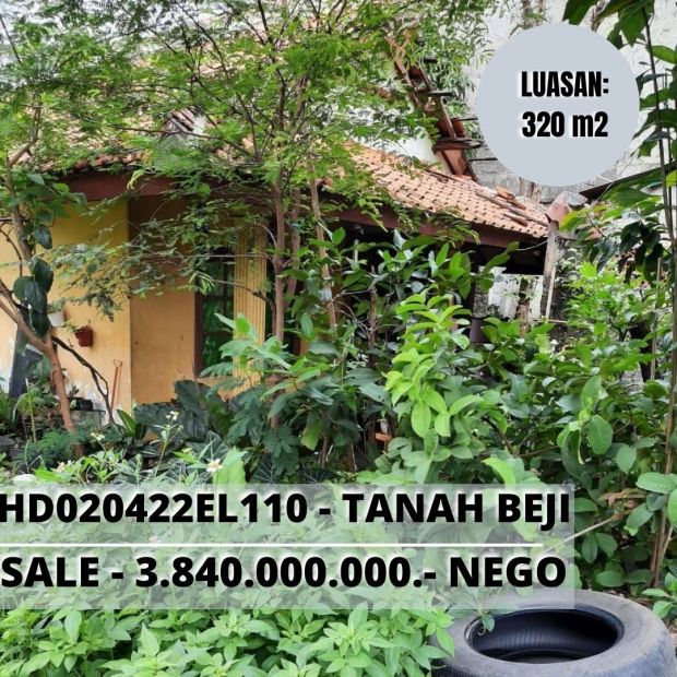 Dijual Sebidang Tanah Ngantong Di Pinggir Jalan Raya Jl H Asmawi Beji