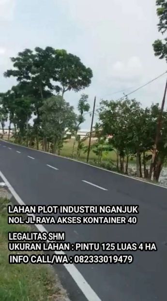 Lahan Plot Industri Nganjuk