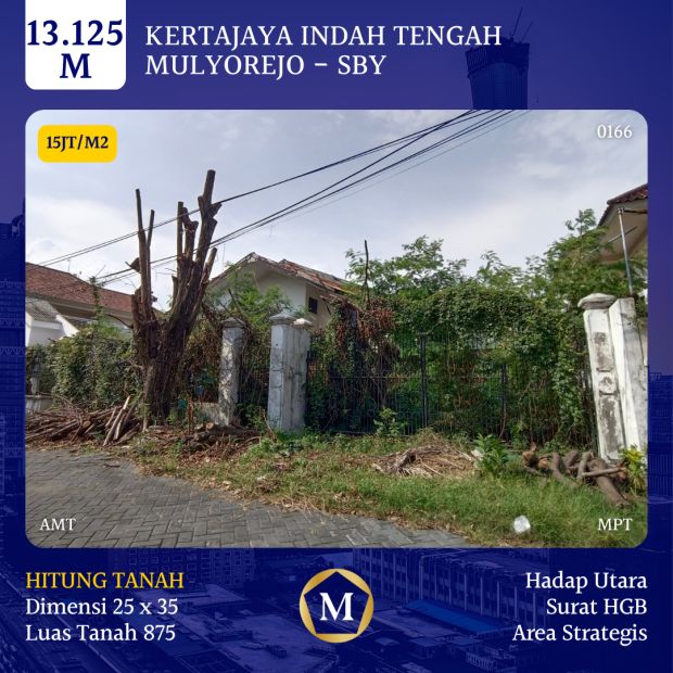 MURAH Tanah Kertajaya Indah 15jtan Dkt Manyar Kertoarjo Dharmahusada