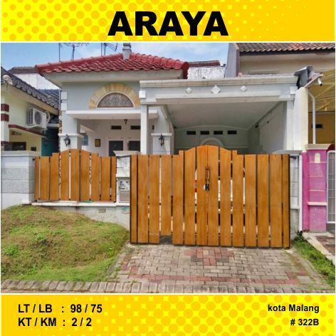 Rumah Murah Luas 90 Di Araya PBI Kota Malang 322B