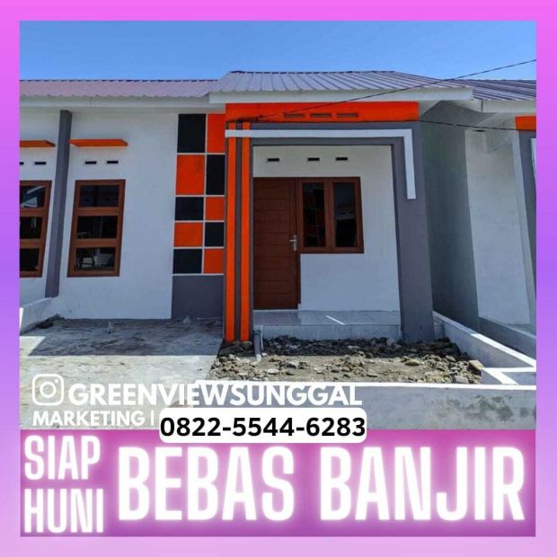 Rumah Subsidi Murah Di Sunggal Bebas Banjir