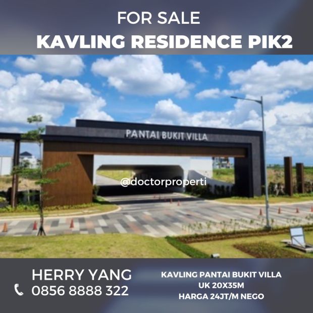 Kavling Pik Pantai Bukit Villa Hoek Harga Nego M