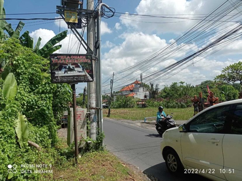 Dijual Sebidang Tanah Kosong View Sawah Di Kerobokan Bali