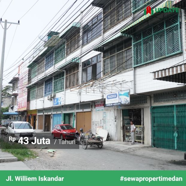 Disewakan Ruko Di Jalan Williem Iskandar Medan