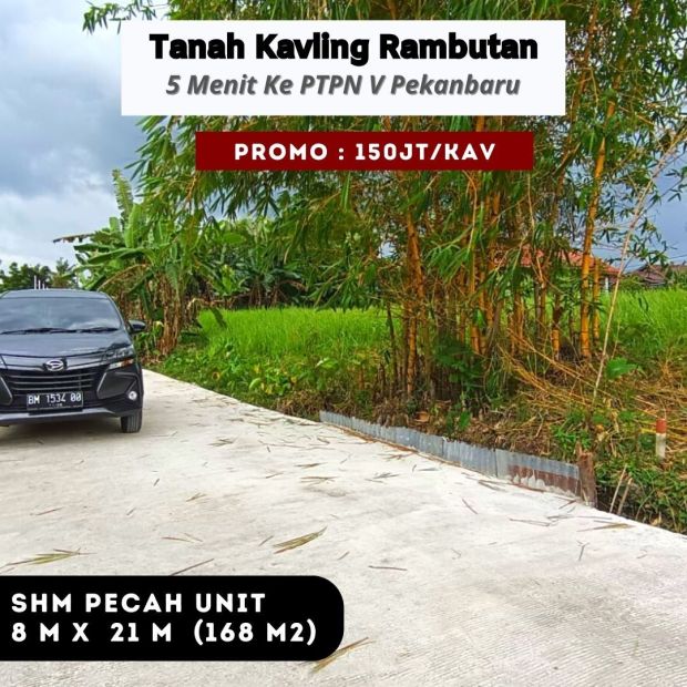 Jual Tanah Kavling Tapak Ruko Harga 2 Juta/meter, Rajawali Panam