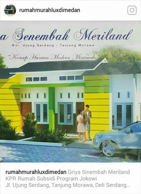 RUMAH SUBSIDI JOKOWI DI TANJUNG MORAWA DEKAT POLDASU DAN TAMAN RIVERA