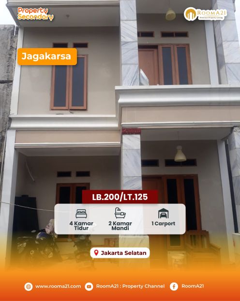 Dijual Rumah 2 Lantai Dalam Townhouse Di Jagakarsa - Jakarta Selatan