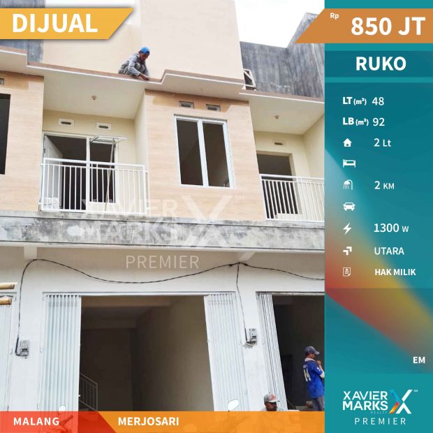 Dijual Ruko Harga Murah Merjosari