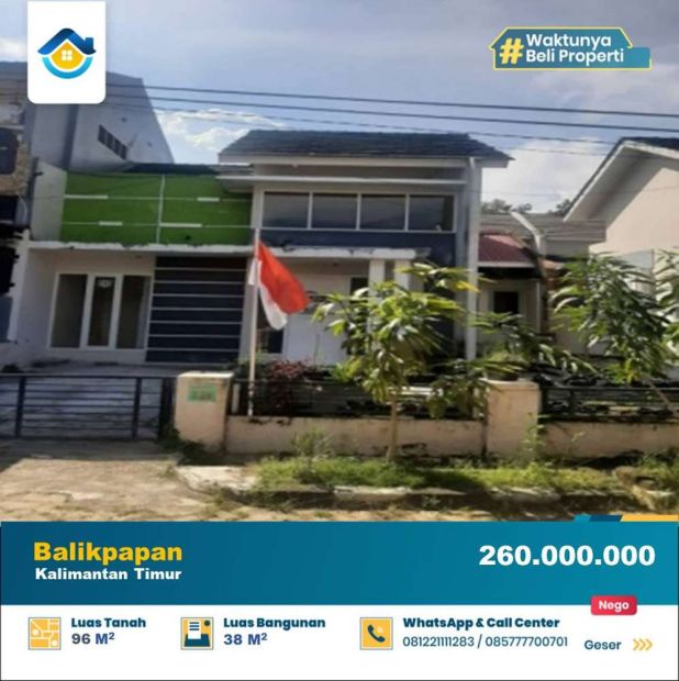 Dijual Rumah Di Manggar Balikpapan