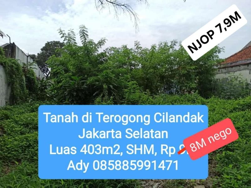 Dijual Tanah Di Jl Tarogong Cilandak PI Jakarta Selatan