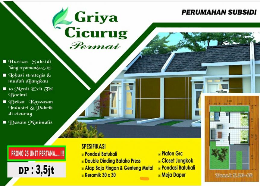 Rumah Subsidi Harga Menarik Di Cicurug Sukabumi 9