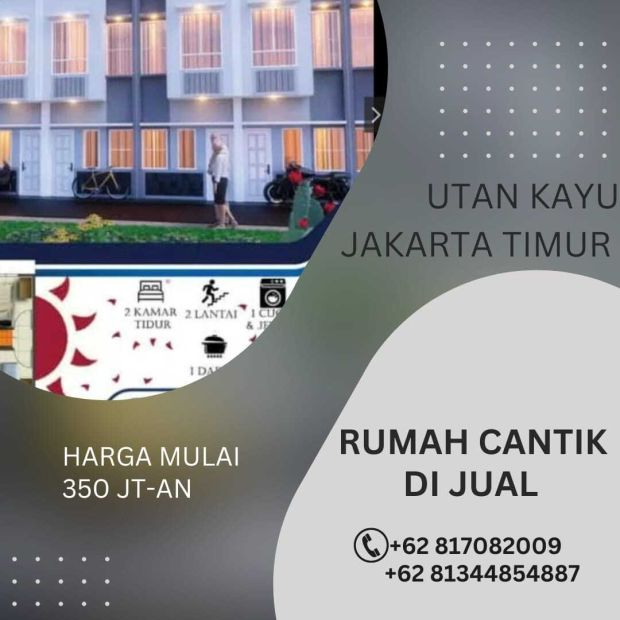 Rumah Cantik 2 Lantai 400 Jutaan Di Utan Kayu Jakarta Timur