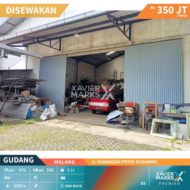 Disewakan Gudang Di Jalan Sunandar Priyo Sudarmo Malang Lokasi Strateg