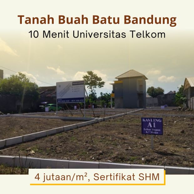 Tanah 10 Menit Kampus Telkom Buahbatu Terima Shm