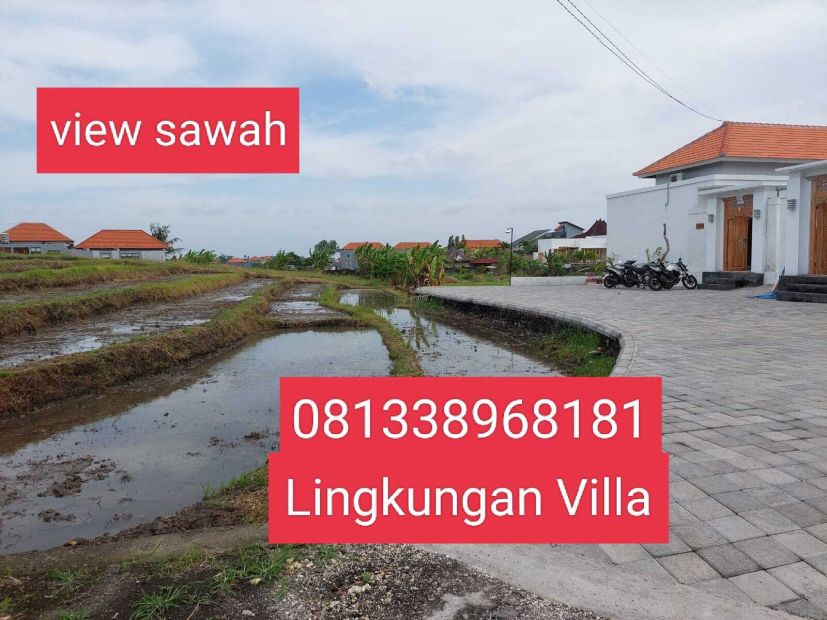 For Sale Tanah Lingk Villa M View Sawah Padonan Canggu Dkt Berawa