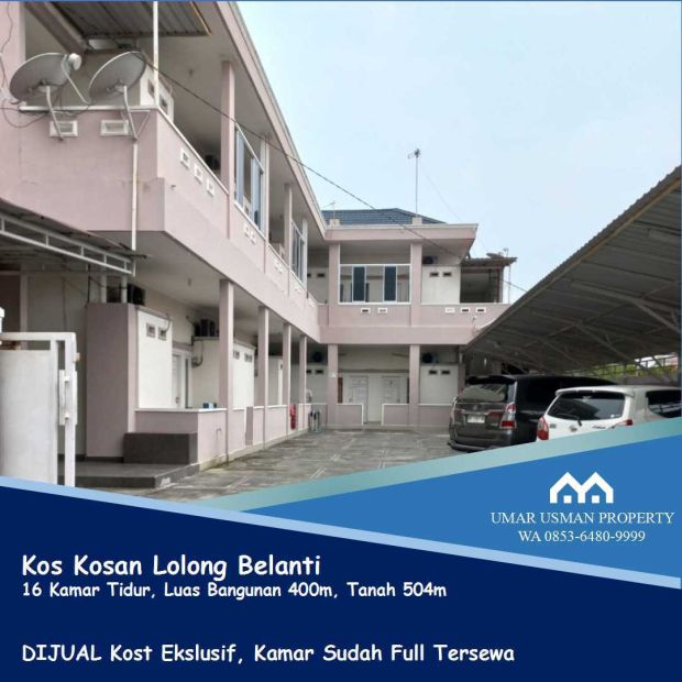 Jual Rumah Kost Full Furnish Kamar Lantai Di Belanti Full Tersewa