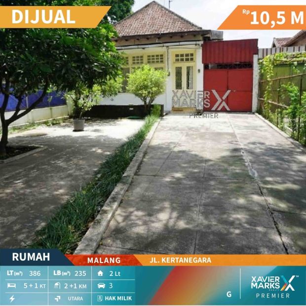 Dijual Rumah Strategis Dekat Balai Kota Dan Stasiun Di Jl Kertanegara ...