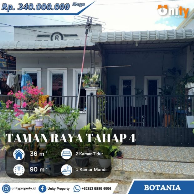 Dijual Rumah Taman Raya Tahap