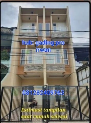 Rumah Baru Tomang Di Jl.rawa Kepa III 3 Lantai Jalan 2 Mobil