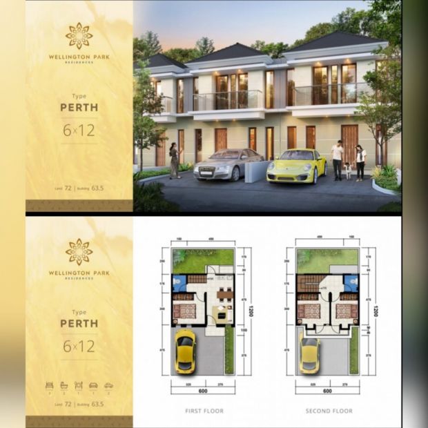  Rumah  WELLINGTON PARK RESIDENCE Tambaksumur Waru  Sidoarjo