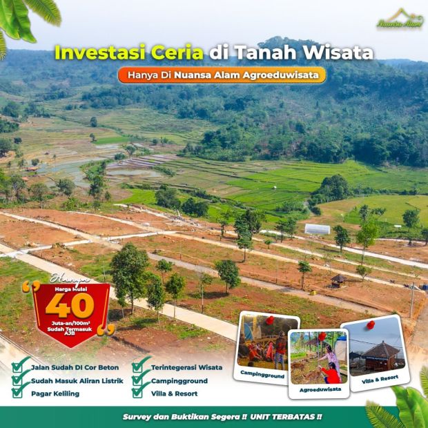 Tanah Villa Wisata Edukasi Nuansa Alam Agroeduwisata Bogor