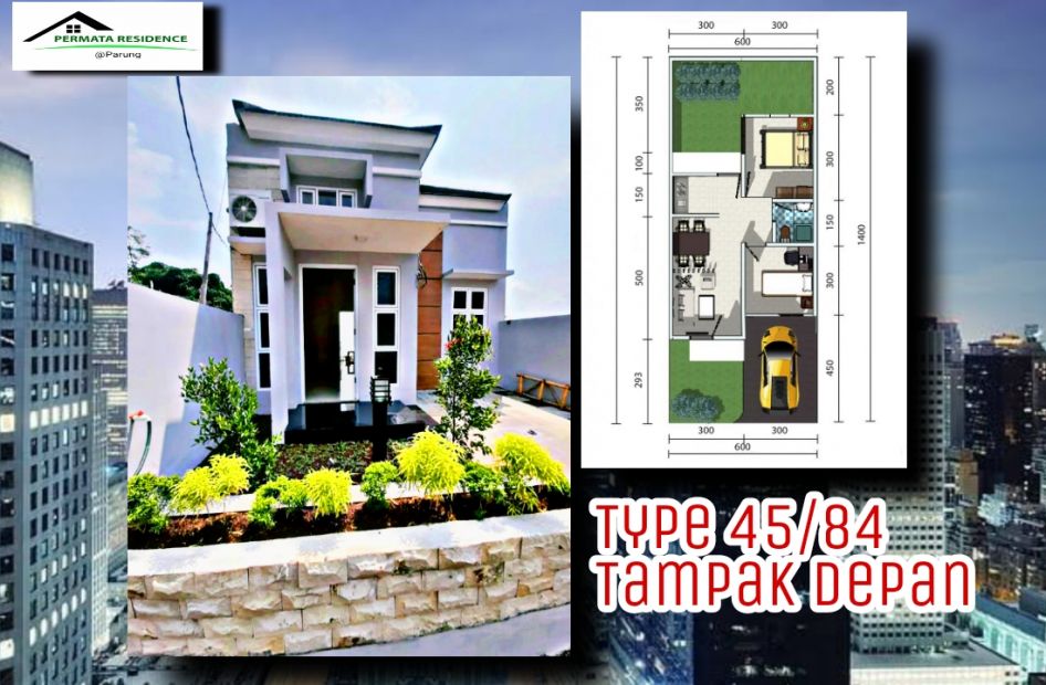 Rumah Cluster Cantik , Desain Modern Minimalis di Parung Bogor