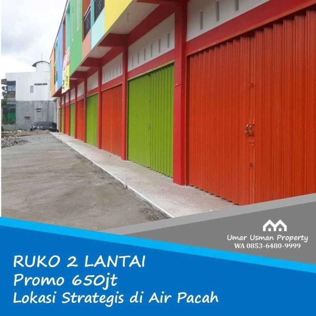 Jual Ruko Bypass Padang Lantai Baru Dan Murah Jt Di Air Pacah